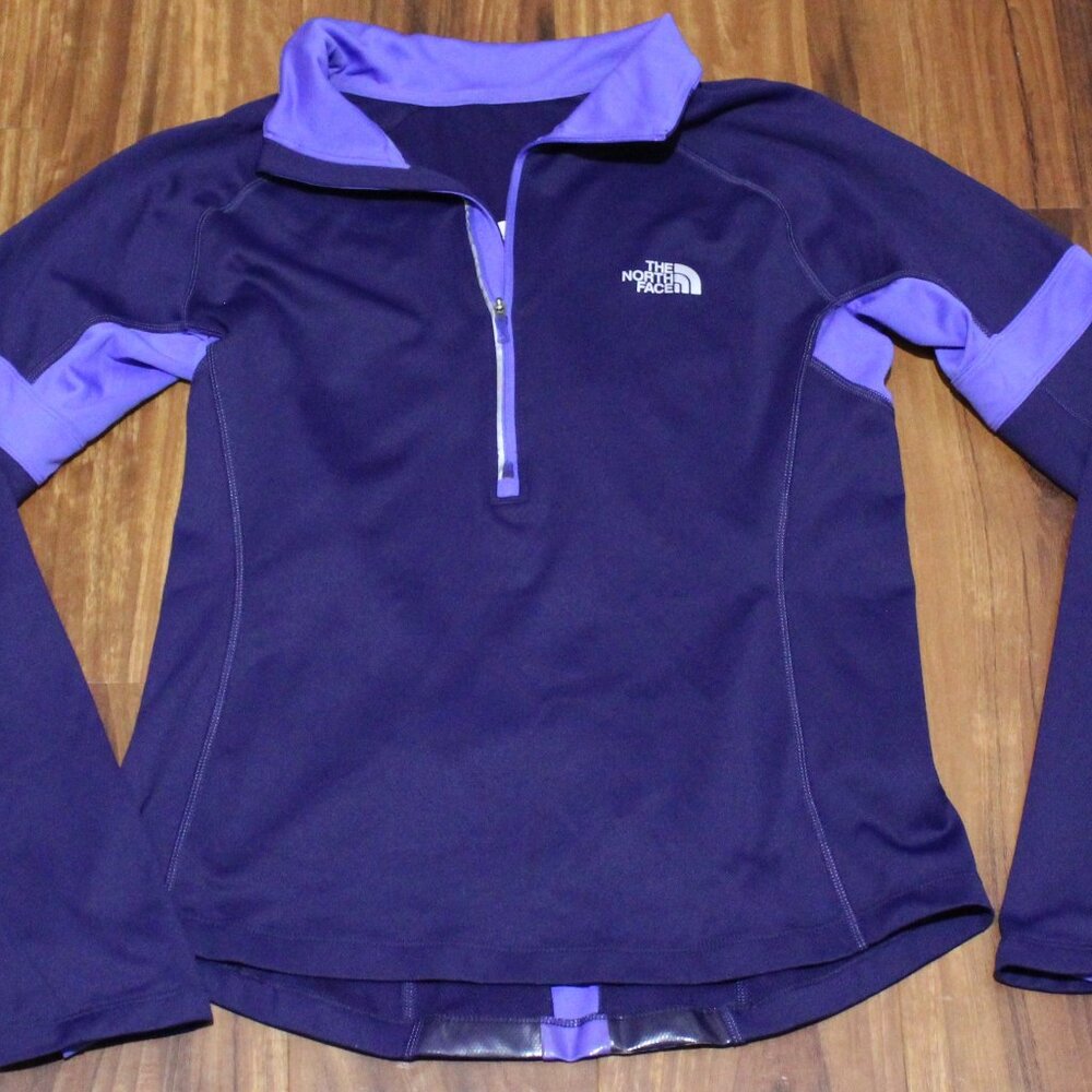 The North Face Women's Half-Zip Pullover FlashDry Jacket long sleeve Purple M